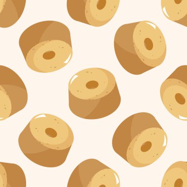 kek 10, karikatür Dikişsiz desen arka plan dekorasyon