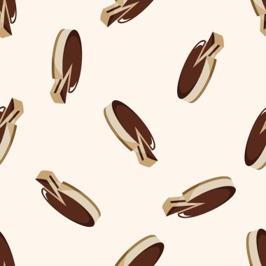 kek 10, karikatür Dikişsiz desen arka plan dekorasyon