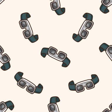 Laboratuvar gözlüğü, karikatür Dikişsiz desen arka plan