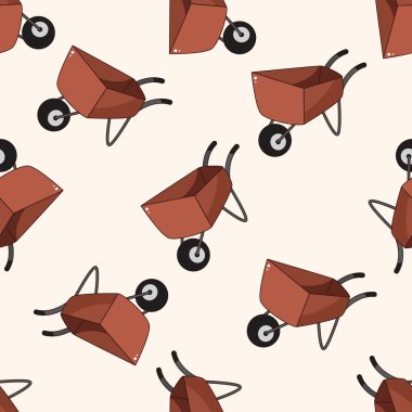 Barrow, karikatür Dikişsiz desen arka plan