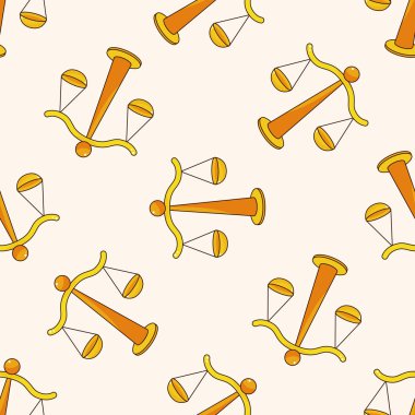 yasal denge, karikatür Dikişsiz desen arka plan