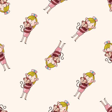 Hayvan hastalıklarıyla ilgili, karikatür Dikişsiz desen arka plan