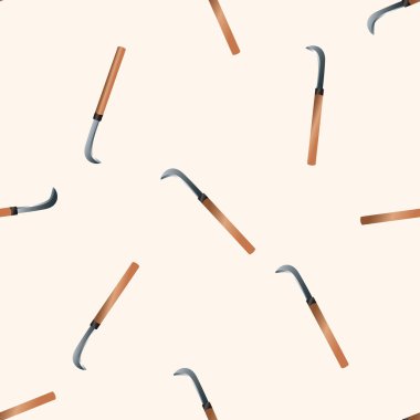 Bahçe küreği, karikatür Dikişsiz desen arka plan