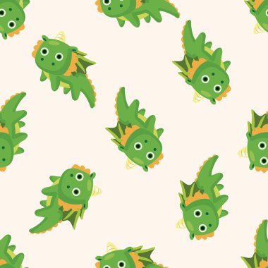 ejderha, karikatür Dikişsiz desen arka plan