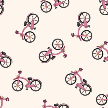 ulaşım motor, karikatür Dikişsiz desen arka plan