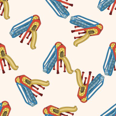 Eğlence Parkı özellikleri, karikatür Dikişsiz desen arka plan