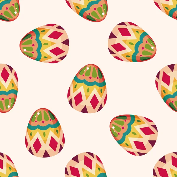 Easter egg , cartoon seamless pattern background — Stock Vector