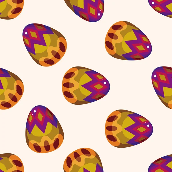 Oeuf de Pâques, dessin animé fond de motif sans couture — Image vectorielle