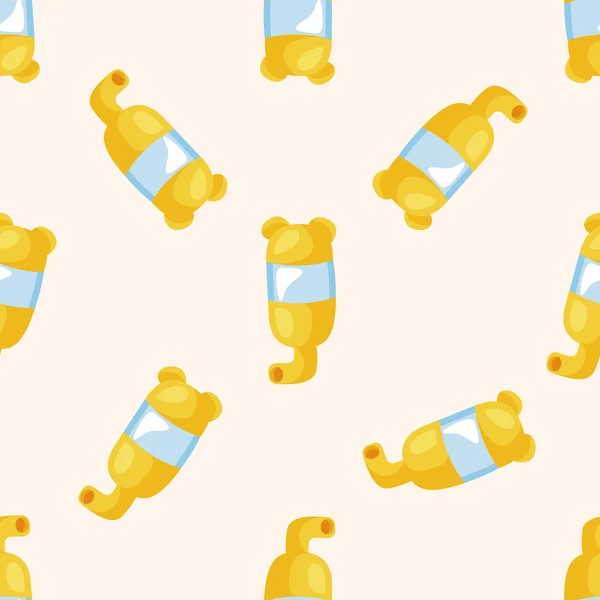 Pet water drinking , cartoon seamless pattern background — Stock Vector