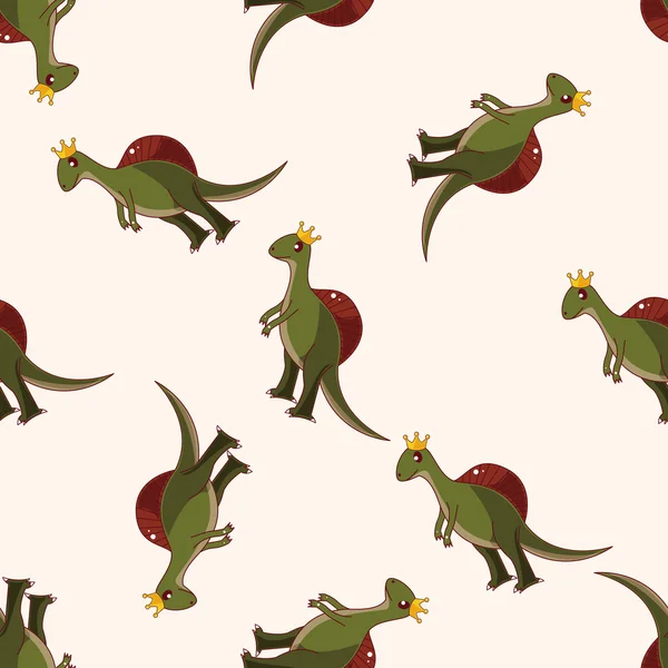 Dinosaur , cartoon seamless pattern background — Stock Vector