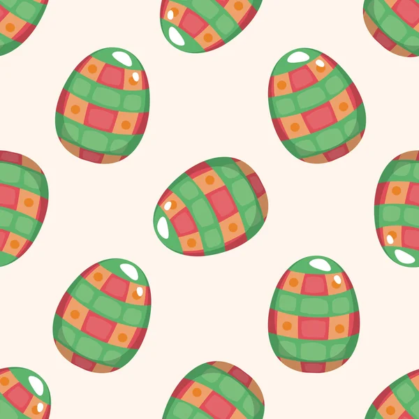 Easter egg 10, cartoon seamless pattern background — Stock Vector