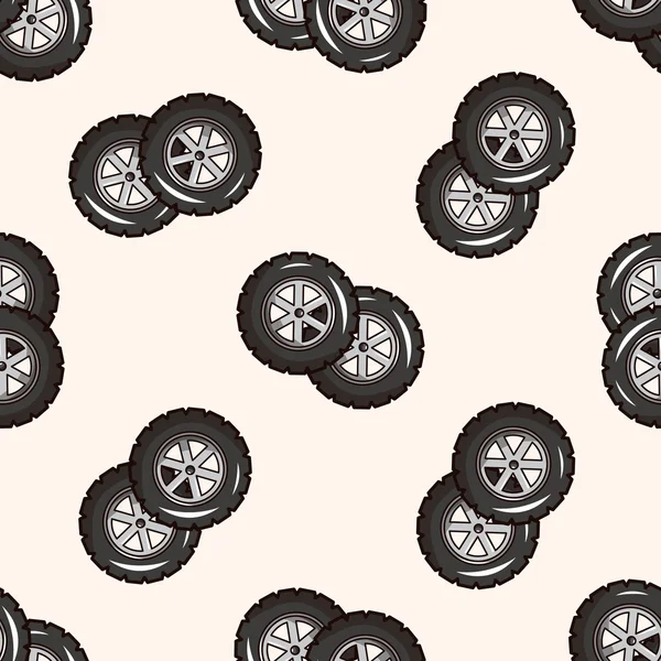 F1 racing, cartoon seamless pattern background — стоковый вектор