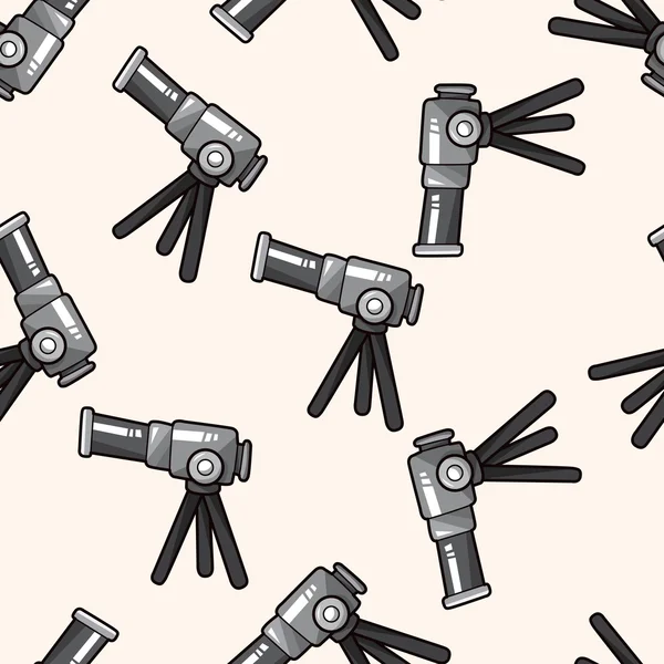 Teleskop, karikatür Dikişsiz desen arka plan