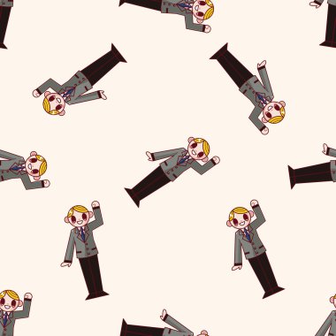 Ofis çalışanları, çizgi film etiketi simgesi