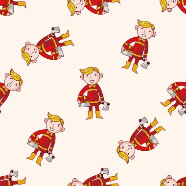 İtfaiyeci, çizgi film etiketi simgesi