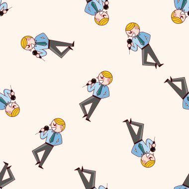 Ofis çalışanları, çizgi film etiketi simgesi