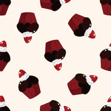 Dekorasyon kek, çizgi film etiketi simgesi