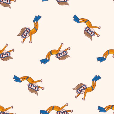 dalgıç, çizgi film etiketi simgesi