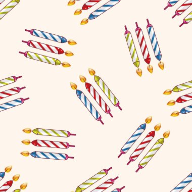 Doğum günü mumu, çizgi film etiketi simgesi