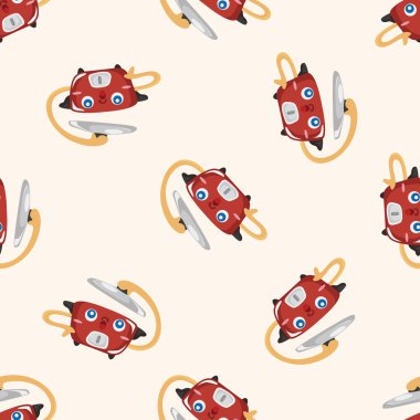 Ev aletleri Tema rice cooker, çizgi film etiketi simgesi