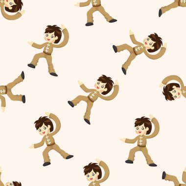 Kung fu, seamless modeli
