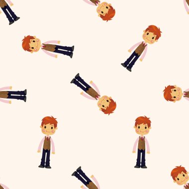 Erkek adam çizgi film, seamless modeli