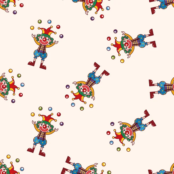 Клоуни, значок мультфільму наклейка — стоковий вектор