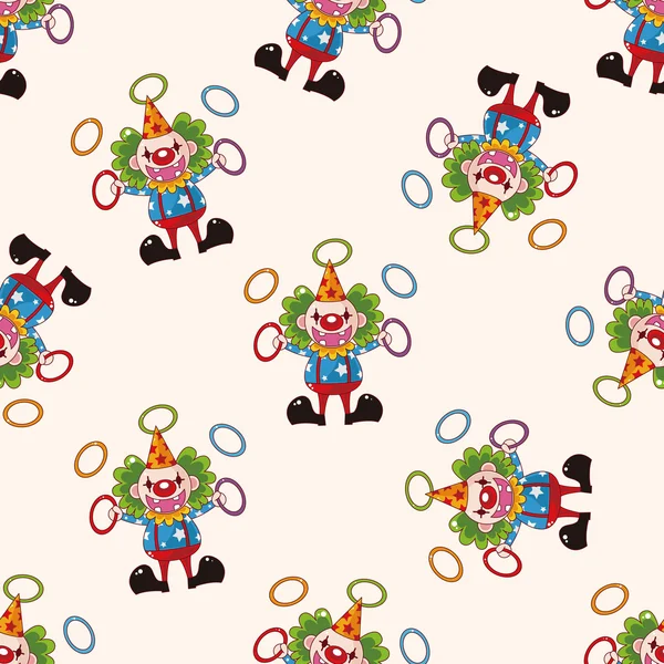 Цирковий клоун, значок мультфільму наклейка — стоковий вектор
