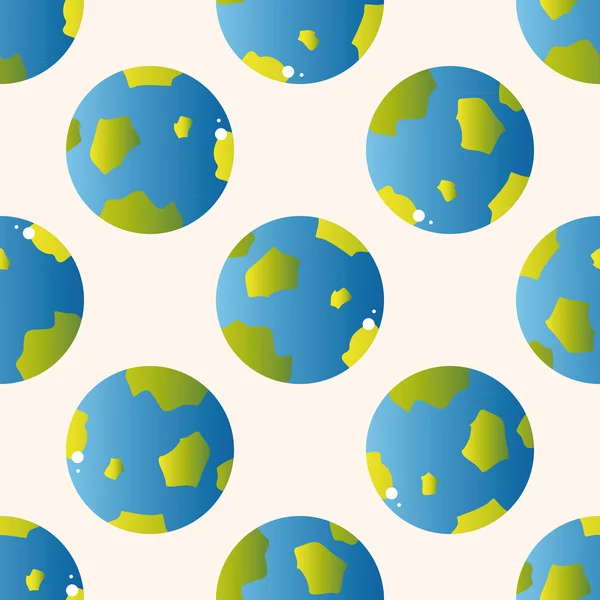 Uzay earth, çizgi film etiketi simgesi — Stok Vektör
