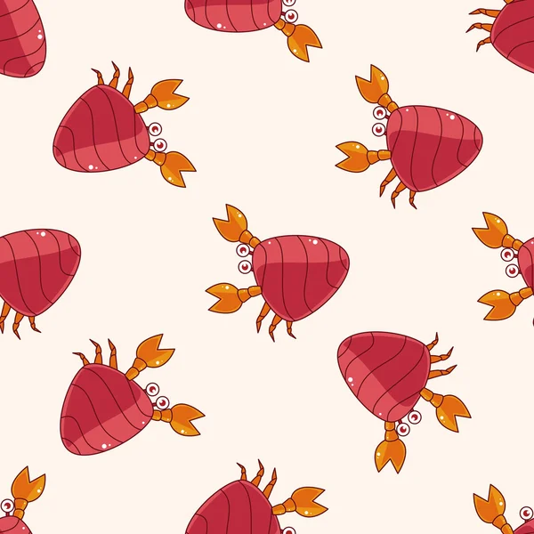 Ermite crabes, icône d'autocollant de dessin animé — Image vectorielle