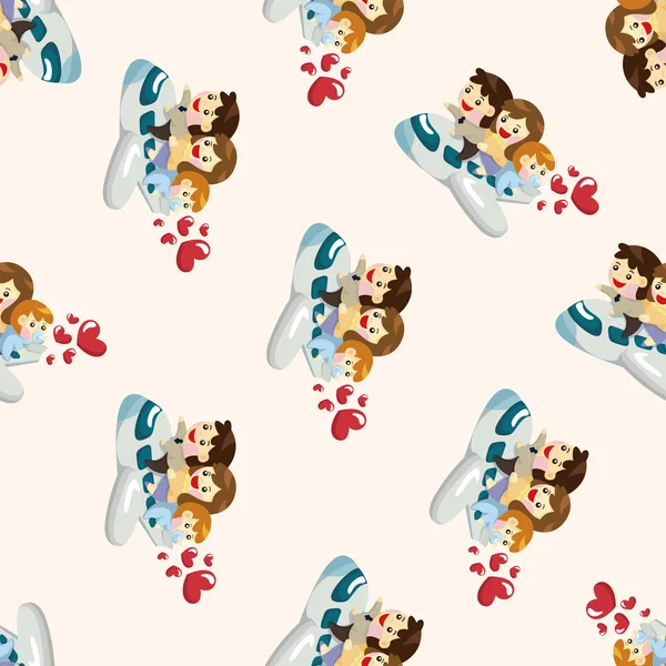 Family, seamless pattern — стоковый вектор