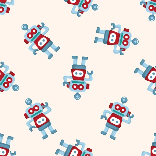 Robot, naadloze patroon — Stockvector