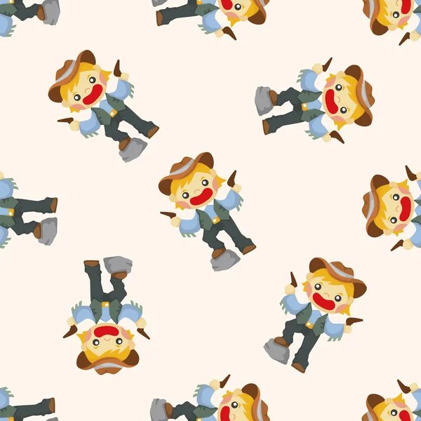 Cowboy, seamless pattern — стоковый вектор