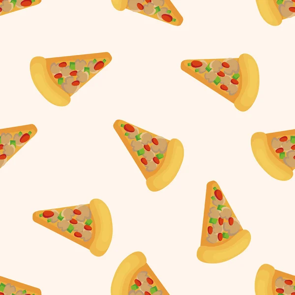 Pizza, patrón sin costuras — Vector de stock