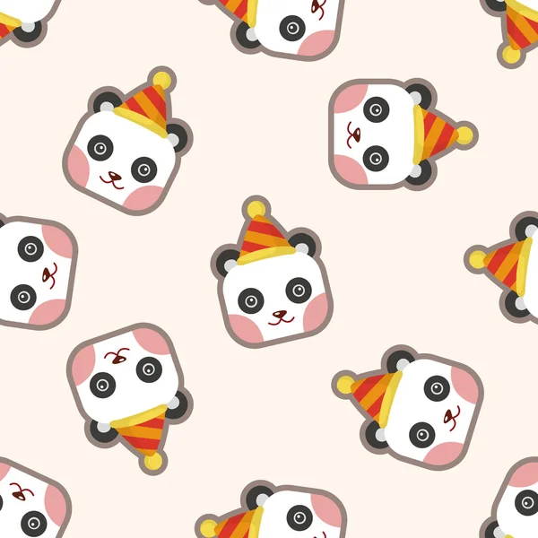 Animal panda cartoon, padrão sem costura —  Vetores de Stock