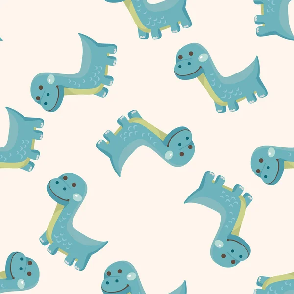 Dibujos animados de dinosaurios, patrón sin costuras — Archivo Imágenes Vectoriales