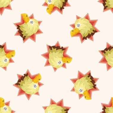 hayvan kartal çizgi film, seamless modeli