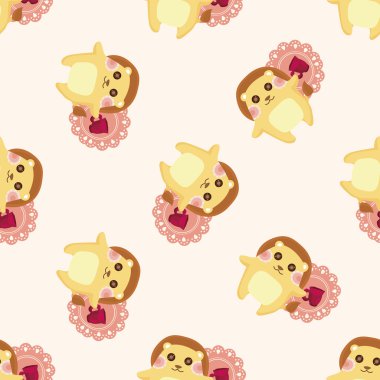 ikindi çayı, seamless modeli olan hayvan sincap