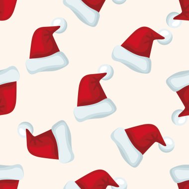 Noel şapka, seamless modeli