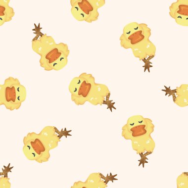 hayvan ördek çizgi film, seamless modeli