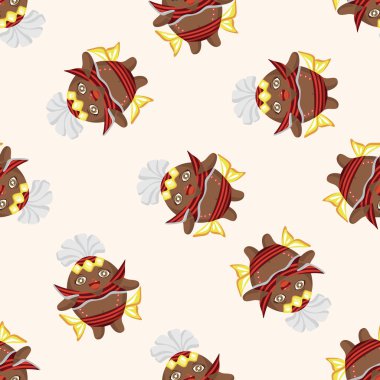 Karnaval dansçı, seamless modeli