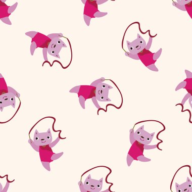 Spor hayvan çizgi film, seamless modeli