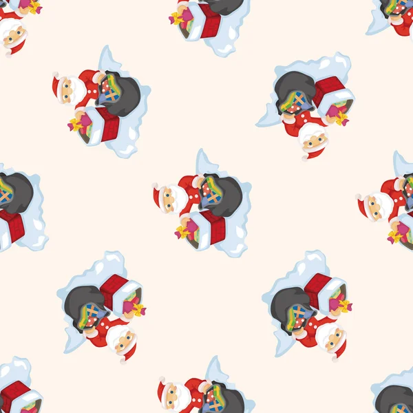 圣诞老人，无缝模式 — 图库矢量图片