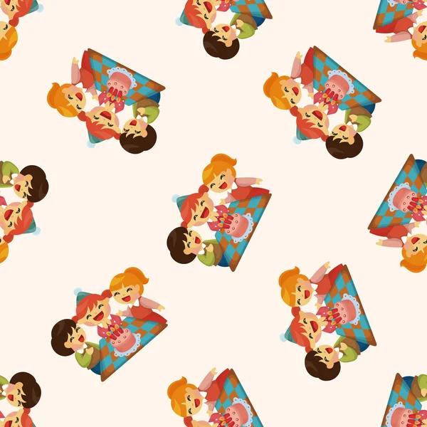 People celebrate the birthday, seamless pattern — стоковый вектор