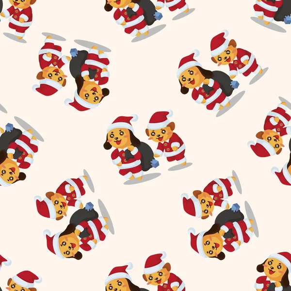 Weihnachtsmann, nahtloses Muster — Stockvektor
