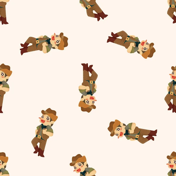 Cowboy, seamless pattern — стоковый вектор