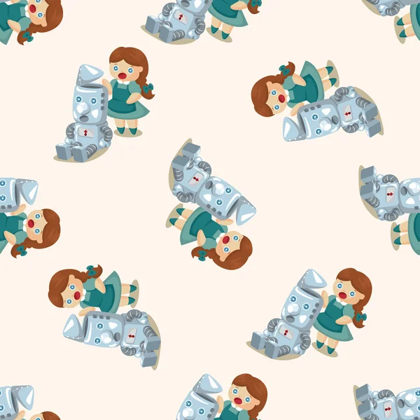 The Wizard of Oz cartoon, seamless pattern — стоковый вектор