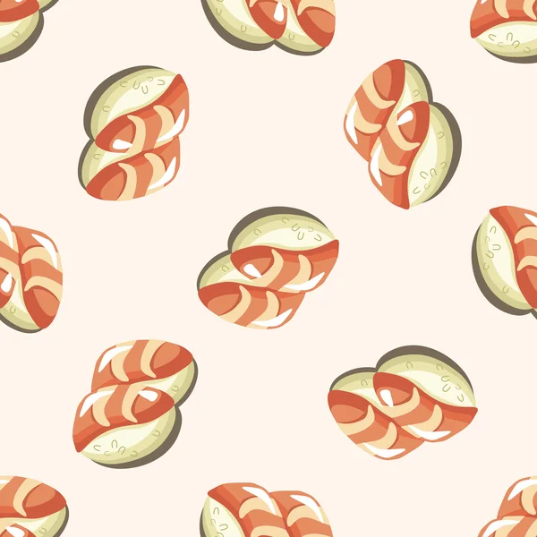 Sushi, sömlösa mönster — Stock vektor