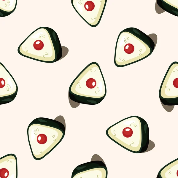 Sushi, naadloze patroon — Stockvector