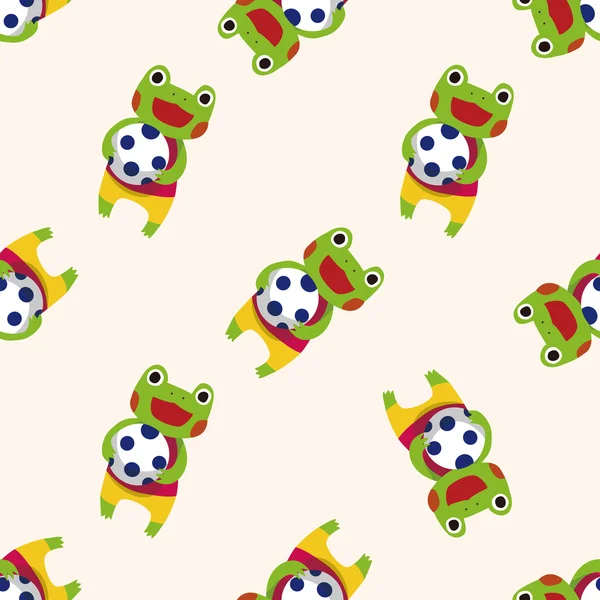 Summer animal frog icon 10,seamless pattern — Stock Vector